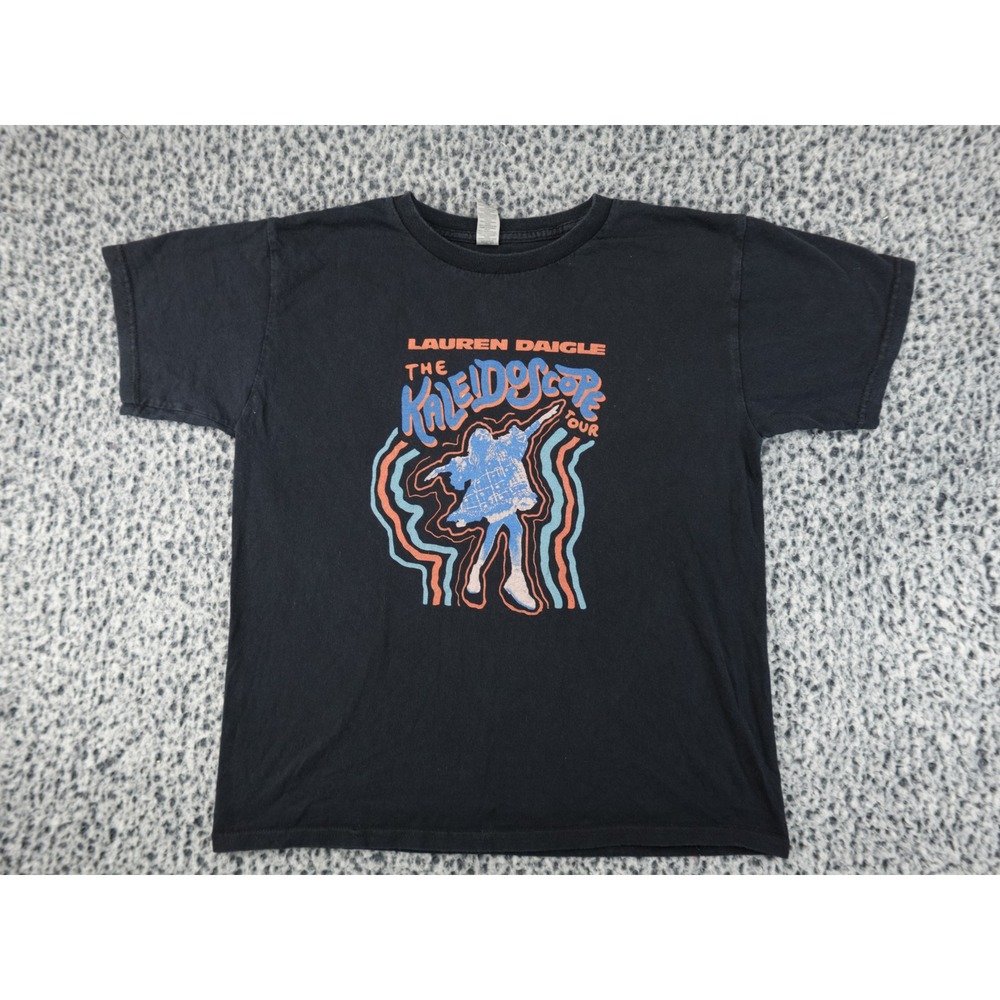 Lauren Daigle The Kaleidoscope Tour 2023 Youth Large Black Graphic T-Shirt Gilda